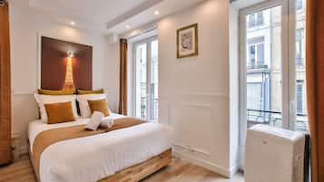 1 chambre, fer et planche Ă repasser, Wi-Fi gratuit, draps fournis