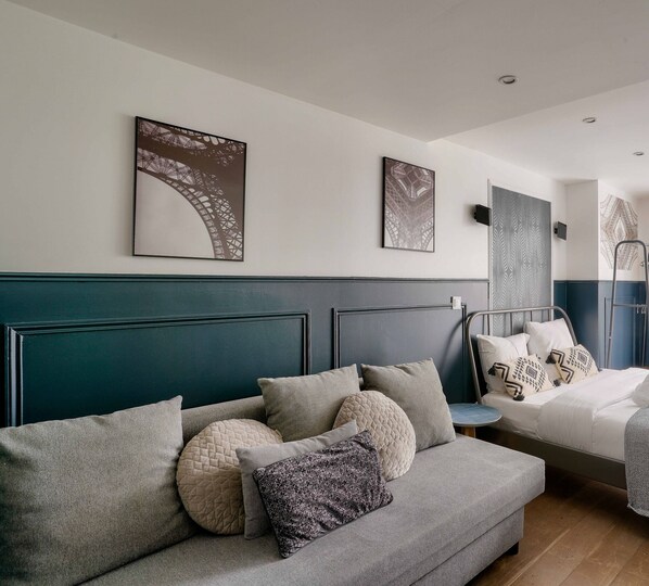 2 habitaciones, tabla de planchar con plancha y wifi gratis 