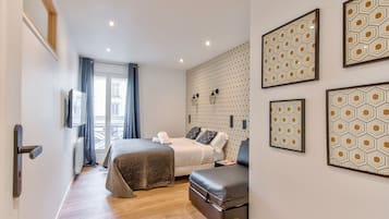 3 slaapkamers, een strijkplank/strijkijzer, gratis wifi, beddengoed