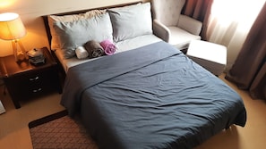 1 quarto, roupa de cama
