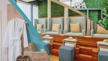Espace de soins pour les couples, soins corporels, soins d'aromathérapie