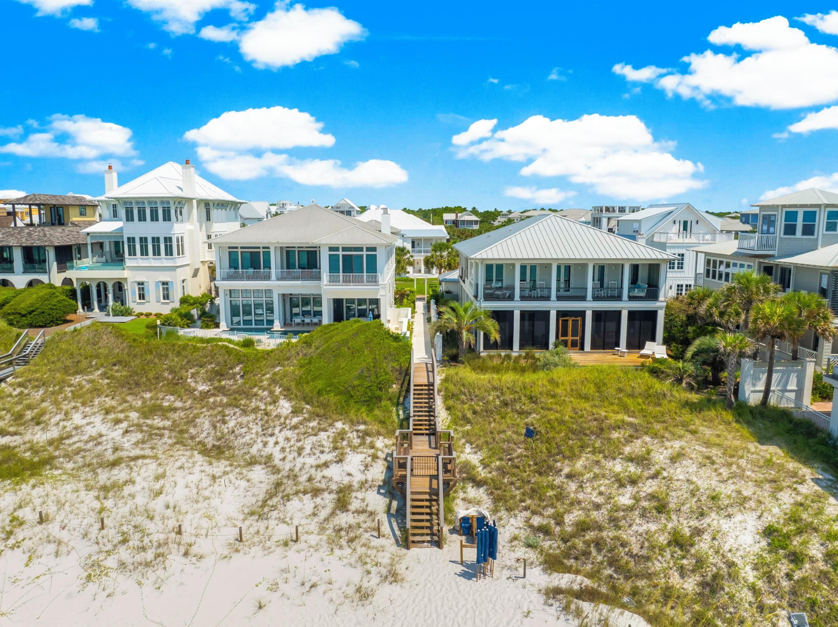 On the beach, white sand