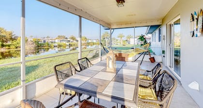 Dog-Friendly Canal-View Retreat in Central Port Charlotte