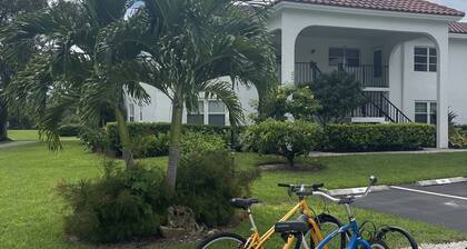 It is at the heart of Naples. Minutes from beach. Condo w/ pools, tennis, golf.