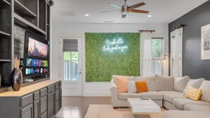 Living area - Rooftop, Large Backyard, Fire Pit, Near Downtown Nashville! (Nashville)