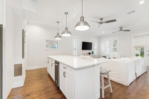 Full-size fridge, microwave, oven, stovetop - 30A Beach House - Ocean Ayer by PHG (Panama City Beach)