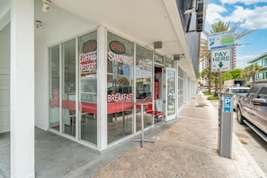 Blick von der Unterkunft