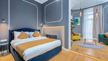 Premium bedding, minibar, in-room safe, soundproofing