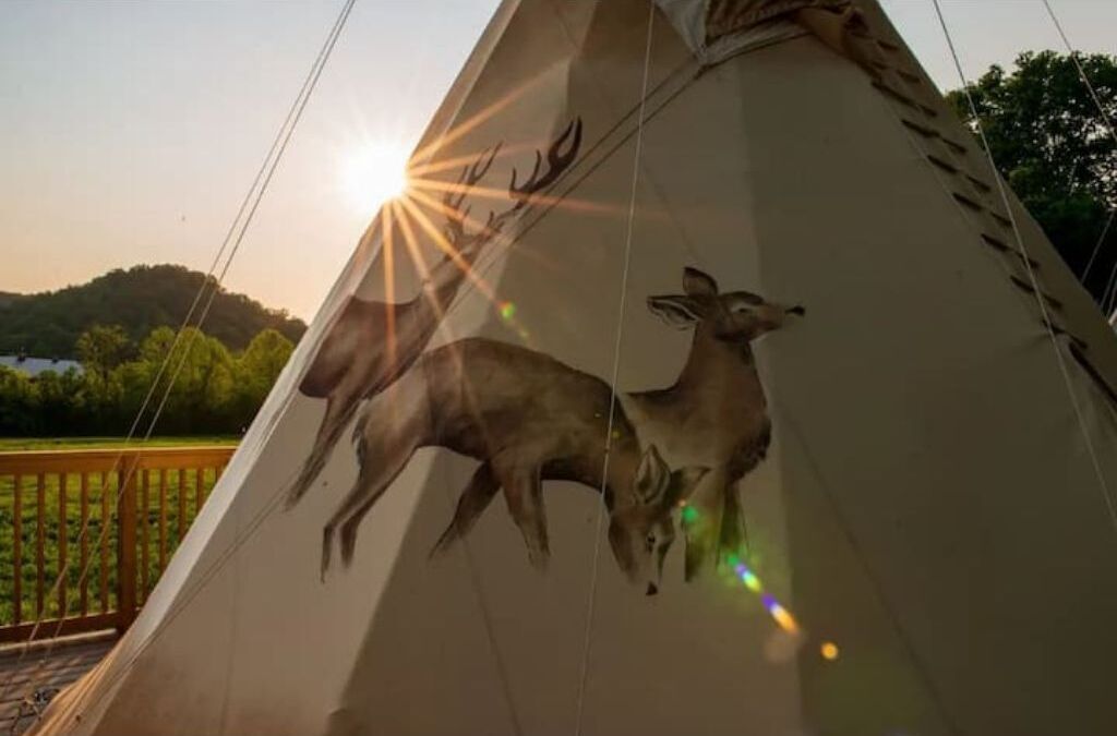 Furnished Teepee/Glamping/Kayak Ramp Access on the Red River