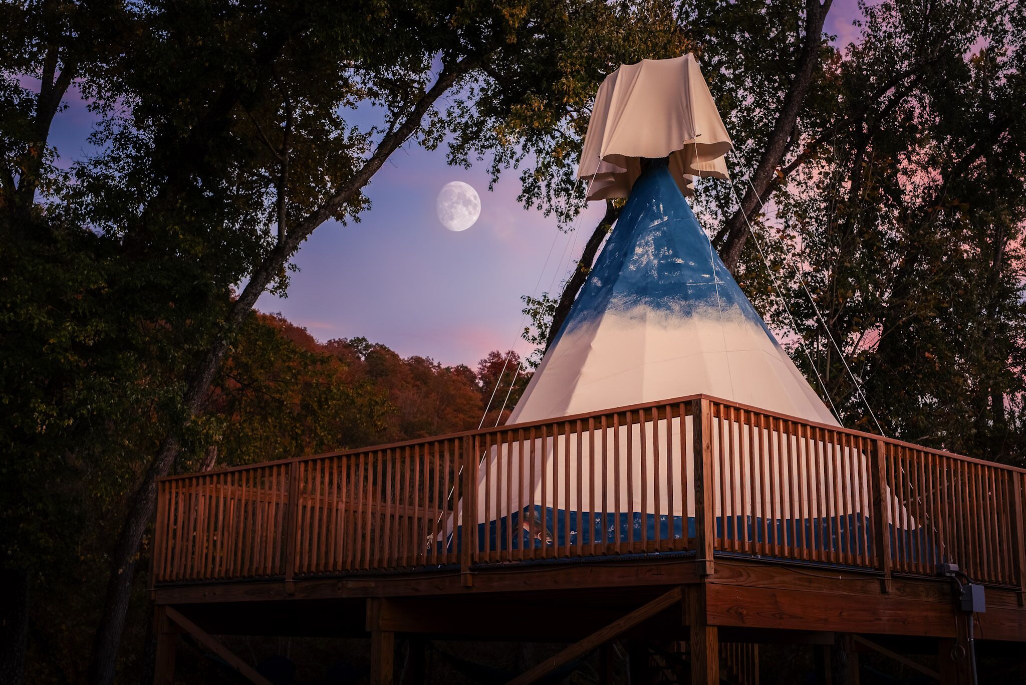 Furnished Teepee/Glamping/Kayak Ramp Access on the Red River