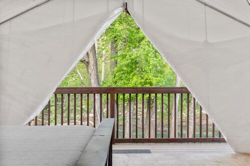 Furnished Glamping Tent/2 Queen Beds/Red River Access- River Rainbow - #5