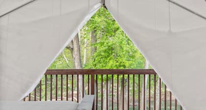 Furnished Glamping Tent/2 Queen Beds/Red River Access- River Rainbow - #5