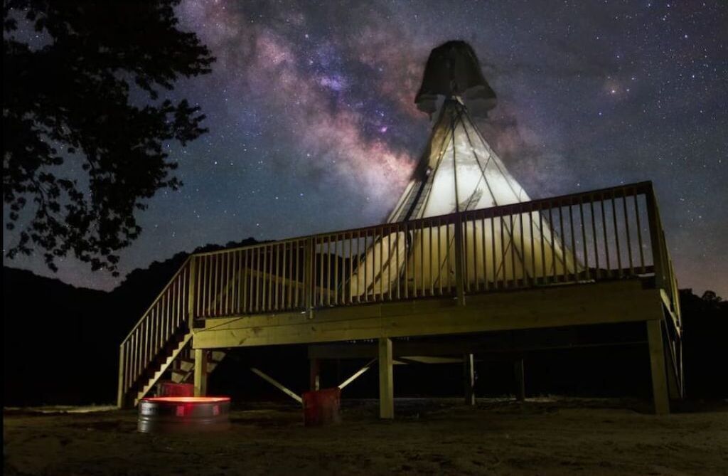 Furnished Teepee/Glamping/Kayak Ramp Access on the Red River