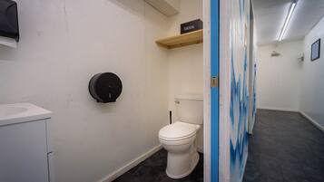 Soap, shampoo, toilet paper