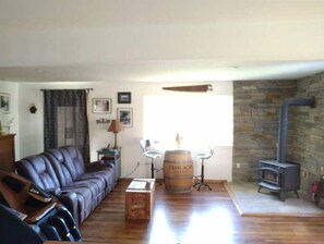 Smart-TV, Kamin, DVD-Player, Stereoanlage