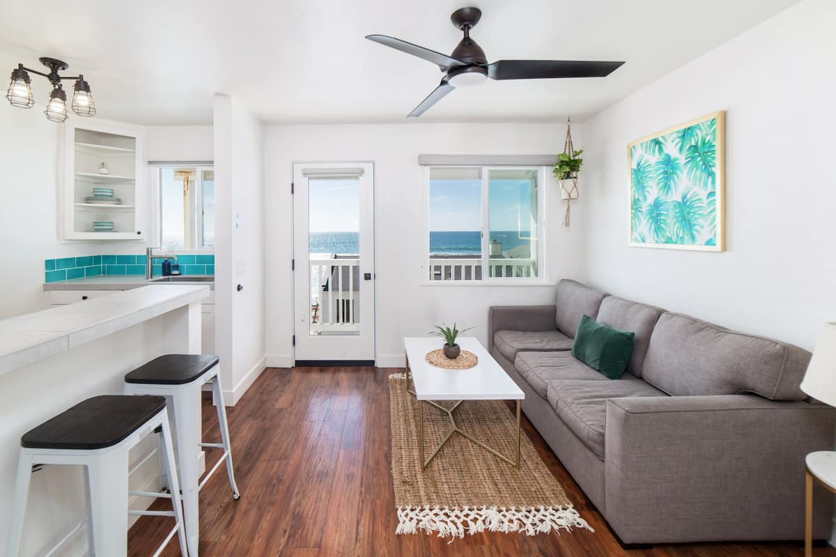 Condo, 1 Queen Bed with Sofa bed, Balcony, Ocean View (Unit 3) | Living area | 40-inch flat-screen TV with cable channels, TV