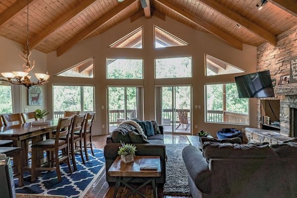 Smart TV, chimenea, reproductor de DVD