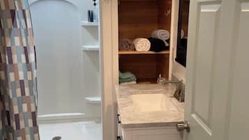 Towels, soap, toilet paper
