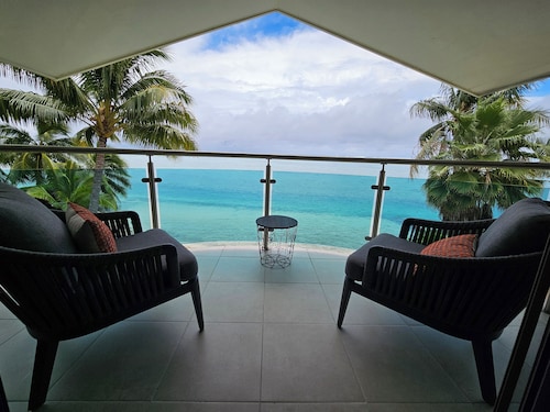 Relax on the Oceanfront porch or wake up to the sound of waves on your balcony