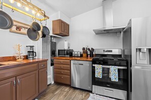 Microwave, oven, stovetop, dishwasher