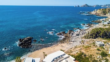 Sun-loungers, beach towels