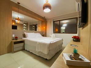 Apartamento | 2 quartos, roupas de cama premium, individualmente decorados