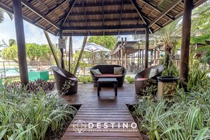 Gazebo - Cond. Barra Bali | Frente ao Mar | Destino BSM 108 (Barra de São Miguel)