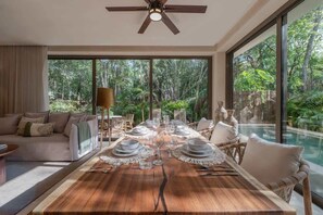 Dining - Boho Chic Style Condo | 2BR | Private Pool (Tulum)