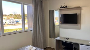 Laptop workspace, WiFi (free), bed sheets