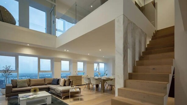 Living area - PH DE DOBLE ALTURA CON VISTAS 180 (Mexico City)