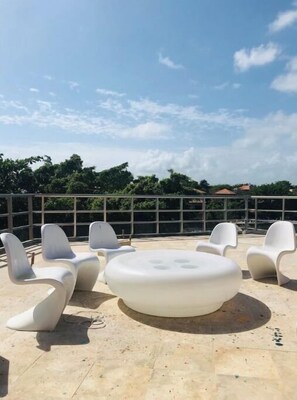 Outdoor spa tub - Dolphin Condo Puerto Aventuras, vista amazing view (Puerto Aventuras)