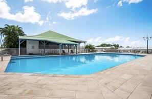 A heated pool