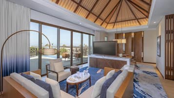 Two Bedroom Anantara Over Water Pool Villa | Minibaari, pimennysverhot, äänieristys, silitysrauta/-lauta