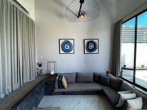 Deluxe Villa, 2 Bedrooms, Balcony, Pool View | Living area