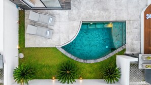 Villa Deluxe, 2 chambres, balcon, vue piscine | Vue de la chambre