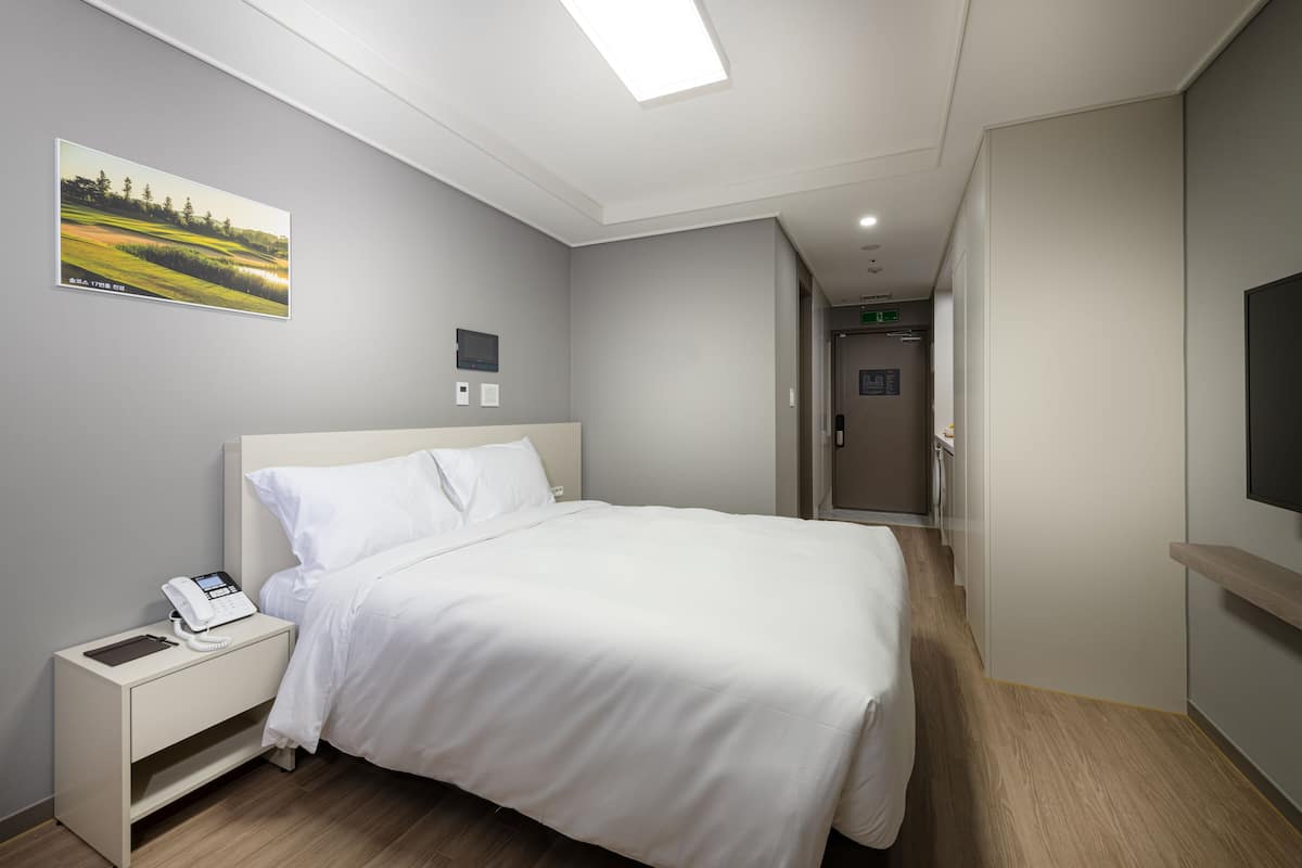 2 bedrooms, down duvets, in-room safe, blackout curtains
