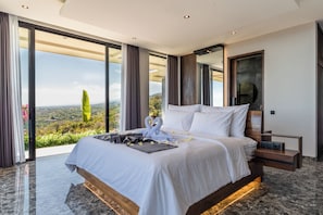 Luxury Villa, 5 Bedrooms, Private Pool, Ocean View | 5 bedrooms, desk, bed sheets