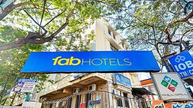 A hotel sign with the name 'Tab Hotels'.