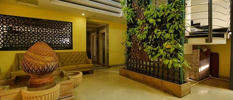 Sitteområde i lobbyen