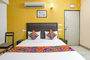 Lakens van Egyptisch katoen, luxe beddengoed, een kluis op de kamer