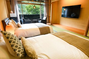 Habitación básica con 2 camas individuales | Wifi gratis y ropa de cama