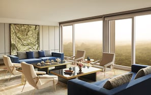 Presidential Suite, 1 King Bed | Living area