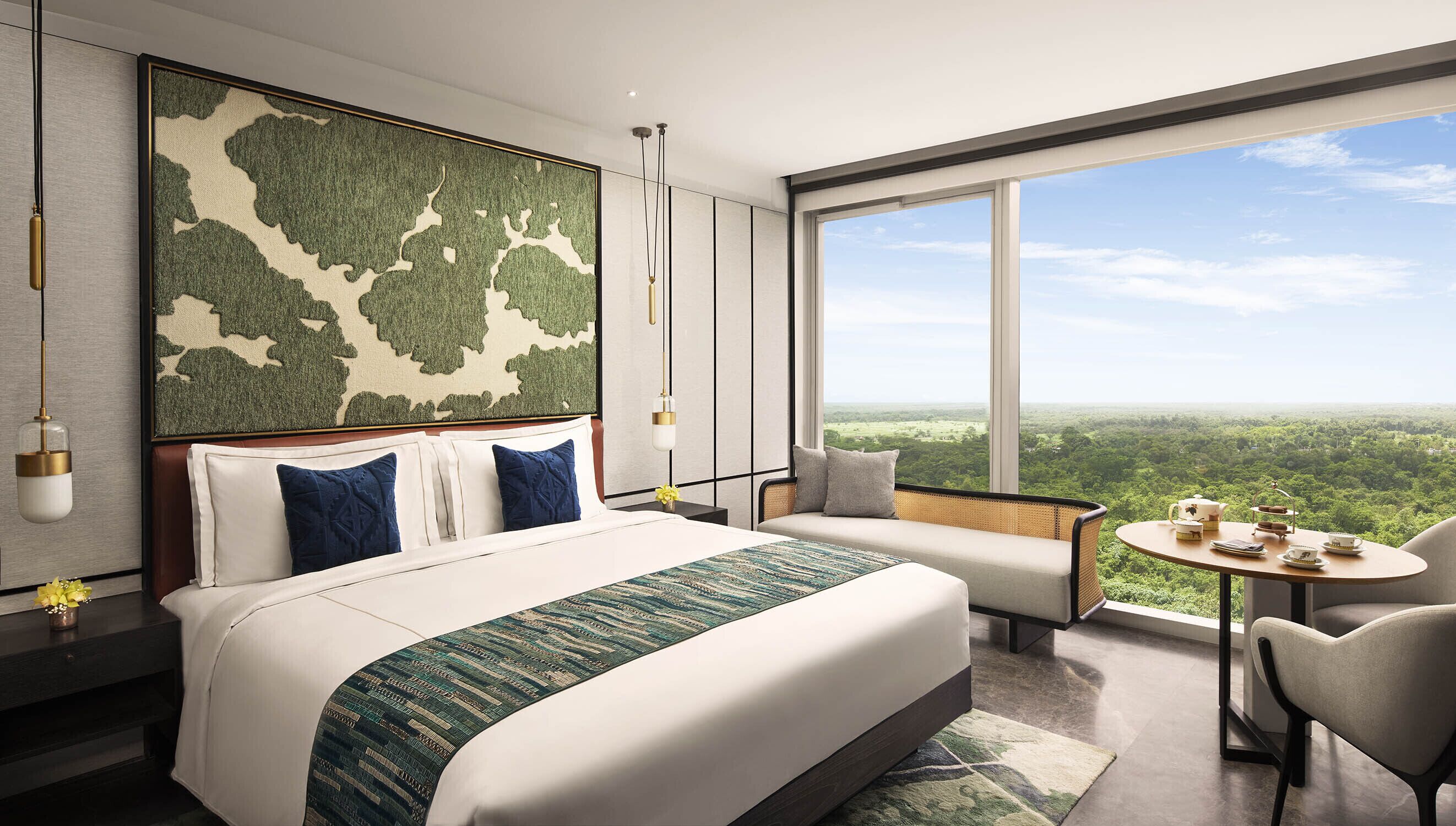 Literie de qualité supérieure, couette en duvet d'oie, minibar