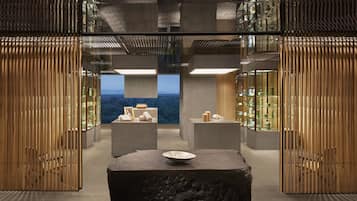 Espace de soins pour les couples, sauna, bain à remous, hammam