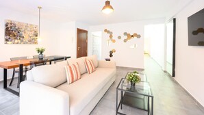 Living area - 2 bedroom, city and sea (Fuengirola)