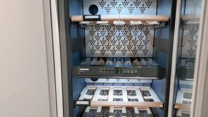 A commercial espresso machine with multiple brewing stations and a digital display. - 4 Beds House Coventry Sleep 7 With 3parking Spaces (Coventry)