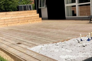 Ferienhütte, 4 Schlafzimmer, Terrasse, Gartenblick | Fassade der Unterkunft