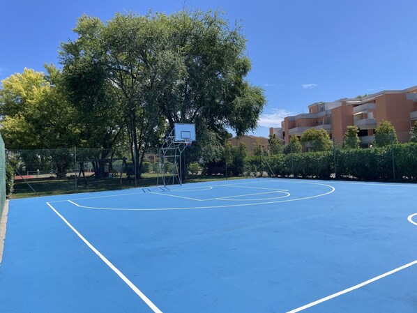 Studio, Multiple Bedrooms, Balcony | Sports court