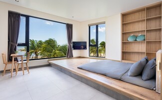 Family Apartment, Multiple Beds, Pool Access, Sea View | Premium bedding, Select Comfort beds, individually furnished, desk