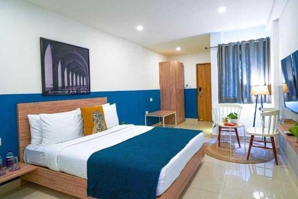 Suíte executiva | 1 quarto, escrivaninha, quartos à prova de som, roupa de cama